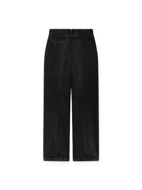 Pantaloni Golden Goose in denim di cotone nero con trattamento lived-in Golden Goose | GWP01203P00234790100